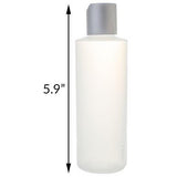 6 oz Clear Natural Refillable Plastic Squeeze Bottle with Silver Closure Set - Spray Bottle, Disc Cap Bottle & Pump Bottle (3 pack)