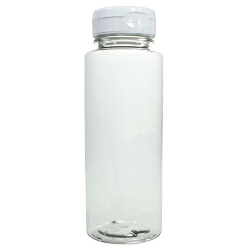 Clear Plastic Sauce & Syrup Bottle with Flip Top Cap - 12 oz / 360 ml