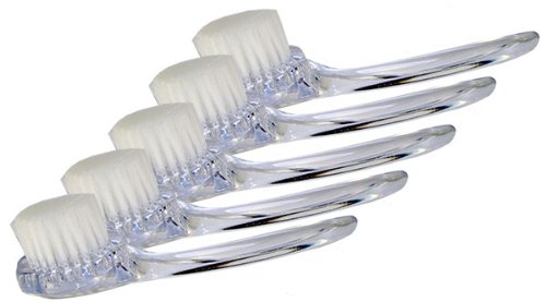 JUVITUS Exfoliating Face Brush with Cover for Daily Facial Cleansing (Pack of 5 Facial Brushes)