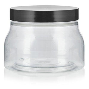 8 oz / 240 ml Plastic Tuscany Jar in Clear (12 Pack)
