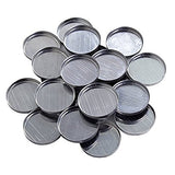 Round Empty Metal Pans for Makeup - 1" inch Diameter (20 pack) For Magnetic Palettes