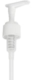 24-410 White Ribbed Lotion Pump Top Closure, 8.75 inch dip tube length (12 PACK)