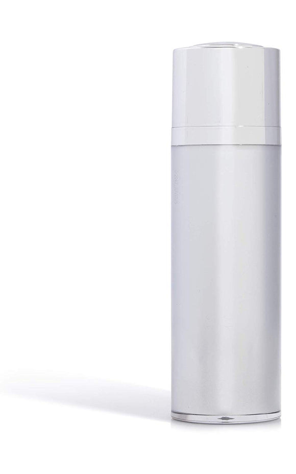 Twist Top Airless Pump Bottle in Platinum Silver - 1 oz / 30 ml