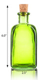 Green Glass Spanish Bottle with Natural Cork Top - 8 oz / 250 ml