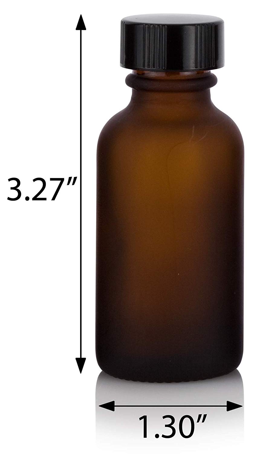 16 oz Amber Glass Bottle w/ Phenolic Cap