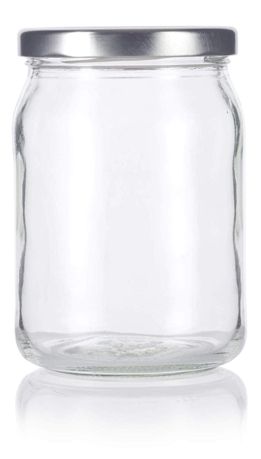 Clear Clear Glass Candle Jars w/ Glass Flat Pressed Lids  Wholesale glass  jars, Glass jar candles, Glass jars with lids