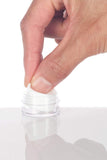 Plastic Polystyrene Concentrate Container Lined With White Silicone Insert - .17 oz / 5 ml  Mini Scoop