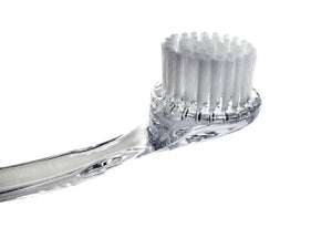 JUVITUS Gentle Exfoliating & Cleansing Facial Brush, Nylon Bristles, Clear Handle