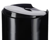 Amber Plastic Professional Cylinder Bottle with Wide Black Disc Cap - 8 oz / 250 ml