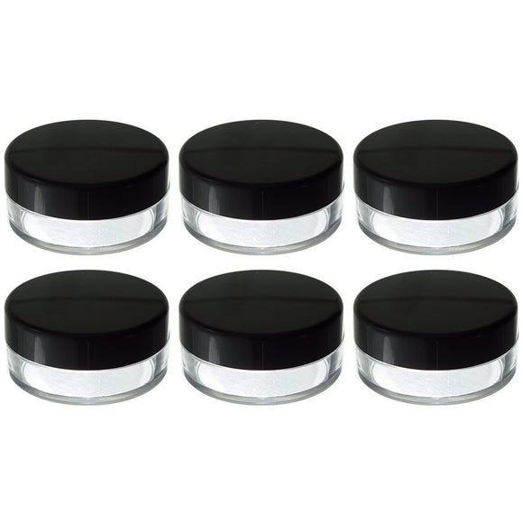 Powder Sifter Empty Refillable Cosmetic Makeup Jar (6 Pack) - 20 ml / 20 grams