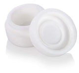 Silicone Concentrate Container in White with White Silicone Cap - .17 oz / 5 ml Mini Scoop