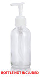24-410 White Ribbed Lotion Pump Top Closure, 8.75 inch dip tube length (12 PACK)