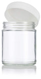 Glass Jar in Clear with White Foam Lined Lid - 9 oz / 270 ml