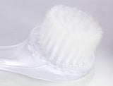 JUVITUS Exfoliating & Cleansing Facial Brush, Nylon Bristles, Clear Handle