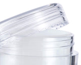 Plastic Polystyrene Concentrate Container Lined With White Silicone Insert - .17 oz / 5 ml  Mini Scoop