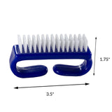 Nail Brush with Durable Plastic Handle (Blue)