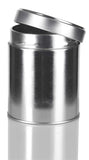 Wide Round Twist Top Tea Tin Canister Containers and Stainless Steel Metal Scoop Spoon