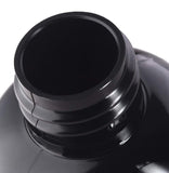 Black Plastic Boston Round Treatment Pump Bottle with White Top - 2 oz / 60 ml