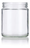 Glass Jar in Clear with White Foam Lined Lid - 9 oz / 270 ml