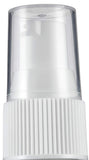 Green Glass Boston Round Treatment Pump Bottle with White Top - 1 oz / 30 ml