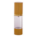 Refillable Airless Pump Bottle in Gold - 1 oz / 30 ml + Travel Bag