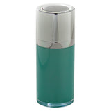 Twist Top Airless Pump Bottle in Teal Blue - .5 oz / 15 ml + Clear Travel Bag