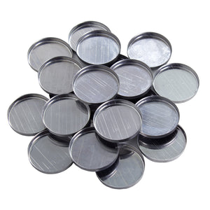 Round Empty Magnetized Metal Pans 1" Diameter (20 pack)