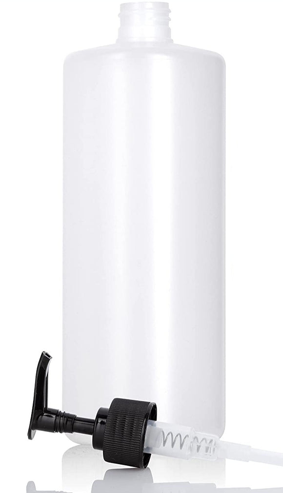 JUVITUS One Touch Pump Dispenser Bottle with Flip Top Cap - 5.4 oz