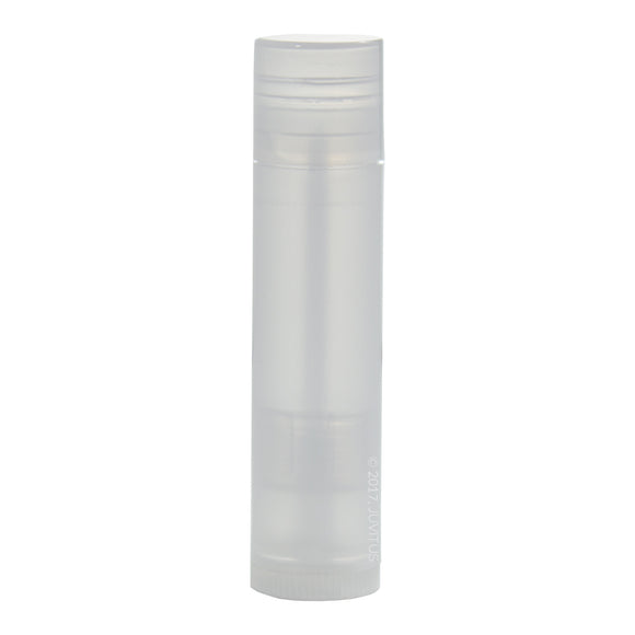 Clear Natural Empty DIY Lip Balm Container Tubes (20 pack) + Funnel, 0.15 oz (Standard Size) - Twist Up Base and Cap, For lip balm, solid perfume, body balms, cuticle creams and more!