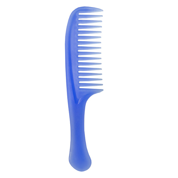 Plastic Wide Comb with Handle available in Blue, Pink, and White
