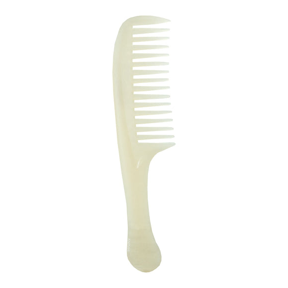 Plastic Wide Comb with Handle available in Blue, Pink, and White