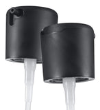 Frosted Clear Glass Foundation Bottle with Lock Pump Cap - 1 oz / 30 ml