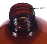 Amber Plastic Slim Cosmo Trigger Spray Bottle with White Sprayer - 32 oz / 950 ml