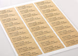 Textured Brown Kraft Address Labels, 2.625" x 1" Rounded Corner, with Downloadable Template and Printing Instructions, 5 Sheets, 150 Labels (MB26)