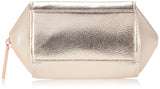 Rose Gold Metallic Cosmetic, Makeup, or Toiletry Bag Pouch for Travel and Organization - Made of Premium Vegan Leather