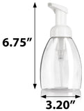 250 ml / 8.3 oz Clear PET BPA Free Plastic Refillable Travel Foamer Pump Bottle (6 Pack)