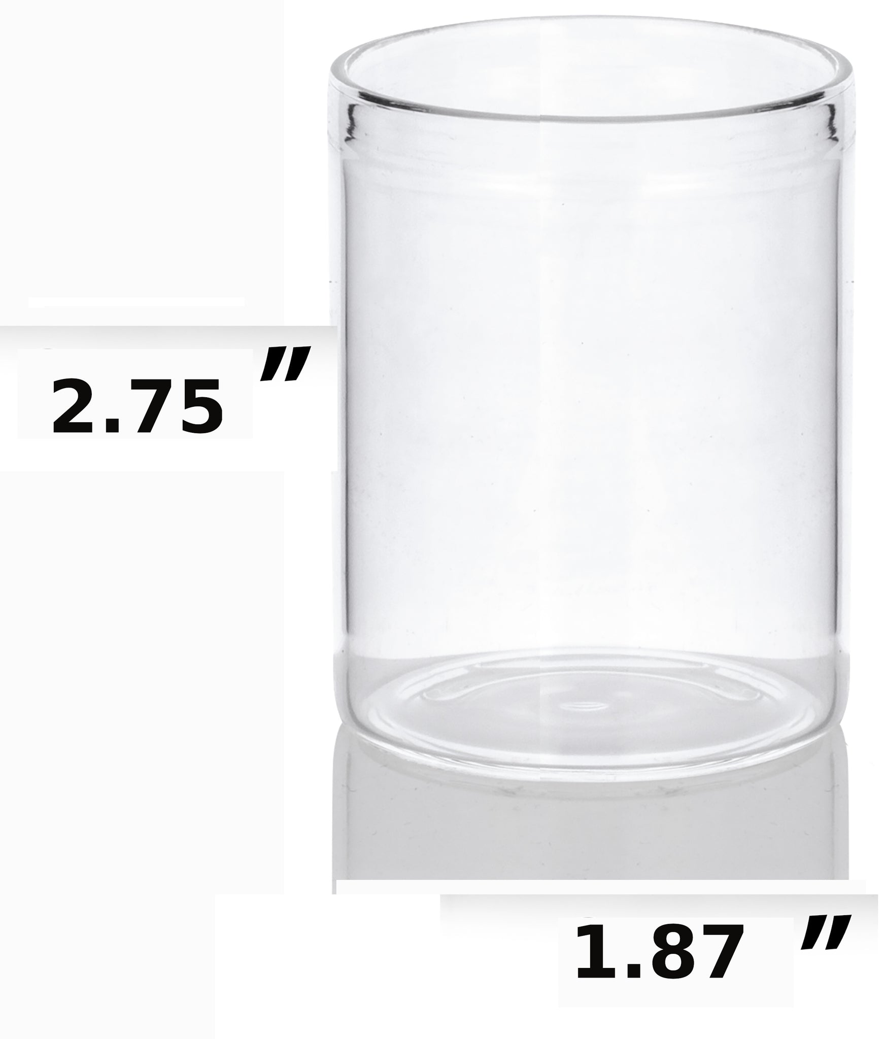 Premium Borosilicate Clear Glass Drinking Cup (6 PACK) Tasting Glasses,  Whiskey and Spirits Shot Glasses, Wine