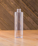 8 oz Clear Plastic Cylinder Bottle  (Pack of 25)