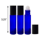 Cobalt Blue Glass Bottle 7-piece Starter Kit Set - 4 oz Perfect for DIY, Essential Oils, Aromatherapy, Travel and Home. - JUVITUS