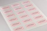 Decorative Light Pink Semi-Rectangle Labels, 2.24 x 1.29 inches, with Downloadable Template and Printing Instructions, 5 Sheet, 90 Labels (PP22)