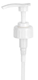 White Lotion Pumps Dispensers, Twist Lock Top, 38/400 Neck Size, 4 cc Output