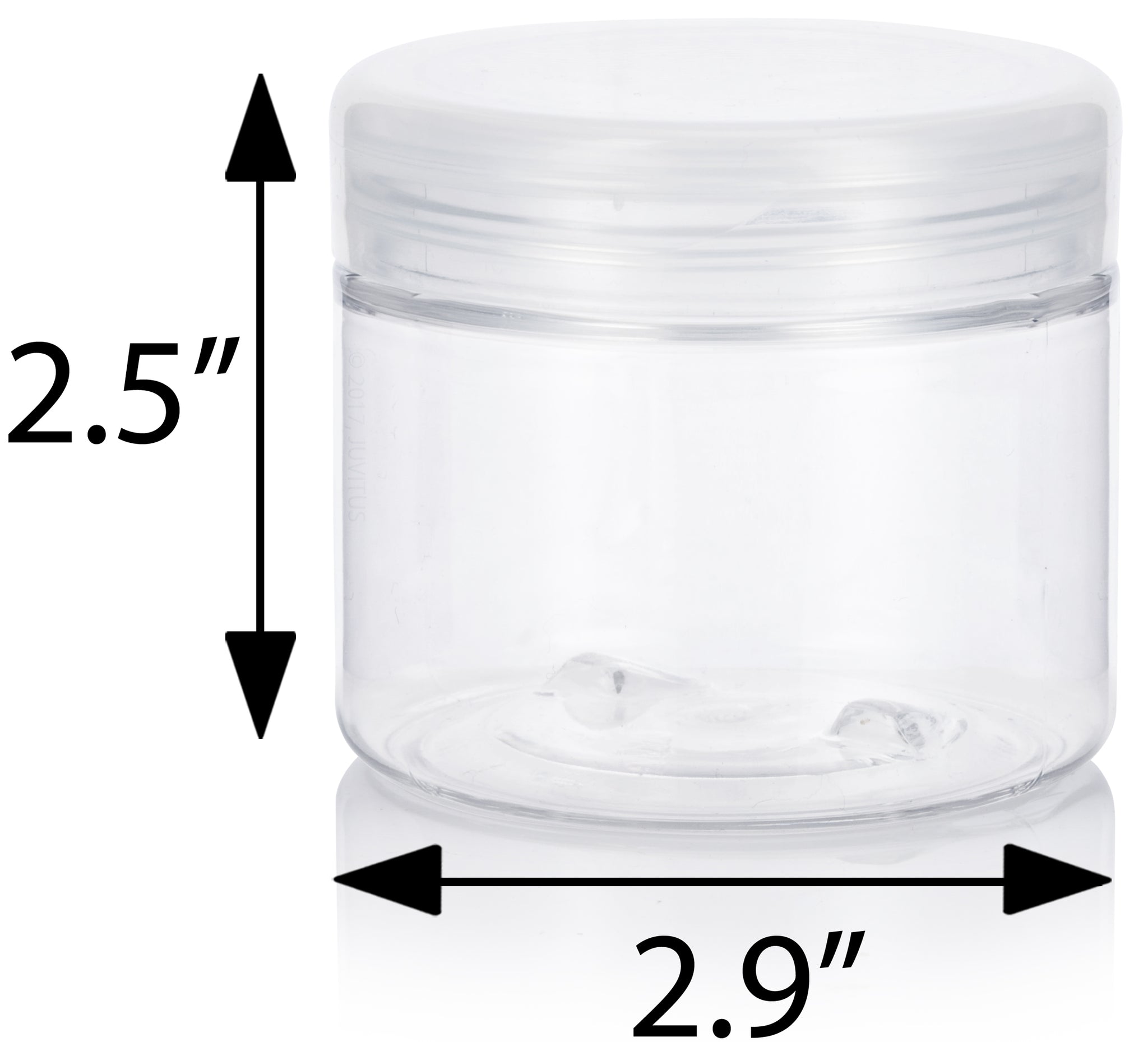 JUVITUS 2 oz Premium Borosilicate Clear Glass Jars with Bamboo Silicone Sealed Lid (12 Pack)