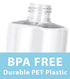 16 oz Clear Plastic PET Cylinder Bottle (25 Pack)