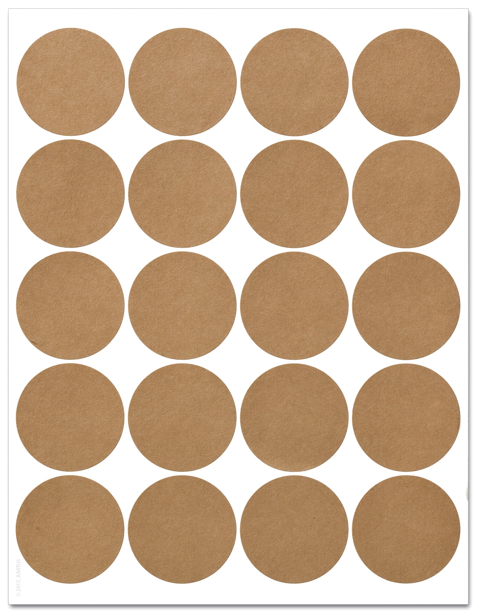 Sticker Paper, 100 Sheets, Brown Kraft