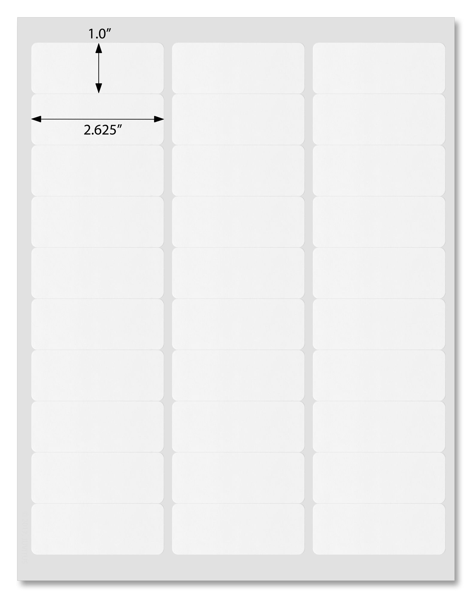 Premium White Matte Address Labels, 2.625