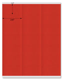 Red 2.83" x 1.5" Rectangle Labels for Laser and Inkjet Printers with Downloadable Template and Printing Instructions,  5 Sheets, 105 Labels (TR28)