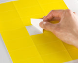 Yellow 2.83" x 1.5" Rectangle Labels for Laser and Inkjet Printers with Downloadable Template and Printing Instructions,  5 Sheets, 105 Labels (Y28)