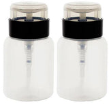 Clear Plastic One Touch Dispener Bottle with Twist Lock Flip Cap - 5 oz / 150 ml - JUVITUS