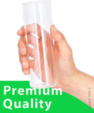 11.5 oz Clear Glass Tall Cylinder Highball Tumbler Cup (6 Pack)