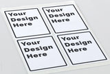 White Matte Rectangle Labels, 4 x 5 Inches, with Template and Printing Instructions, 5 Sheets, 20 Labels (XR45)